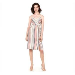 Express size M linen blend pastel colored midi sundress